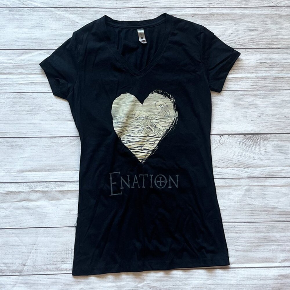 ENATION Tour Shirt Women's Fitted Size L Jonathan Jackson Nashville NWOT